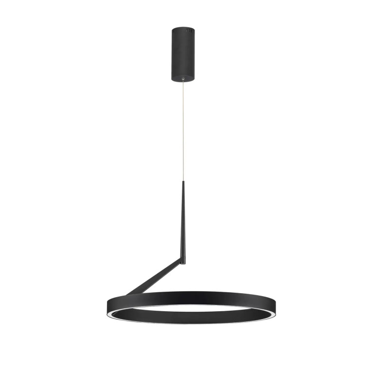 Lampa wisząca okrągła - ring - ściemniacz triac Fronti LED CCT 2700-4000K 60cm czarna