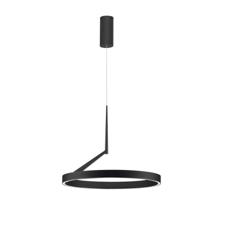 Lampa wisząca okrągła - ring - ściemniacz triac Fronti LED CCT 2700-4000K 60cm czarna
