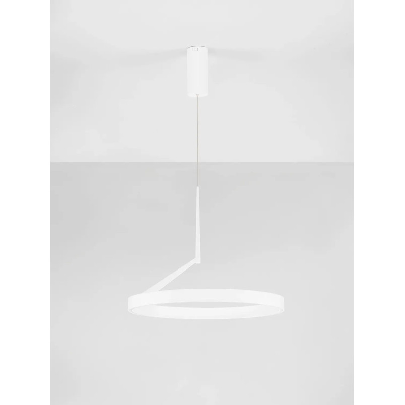Lampa wisząca okrągła - ring - ściemniacz triac Fronti LED CCT 2700-4000K 60cm biała