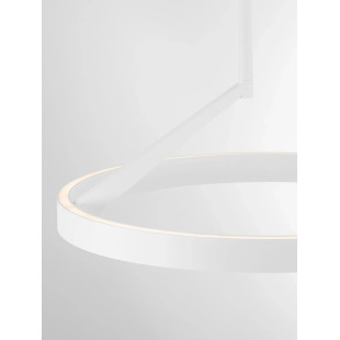 Lampa wisząca okrągła - ring - ściemniacz triac Fronti LED CCT 2700-4000K 60cm biała