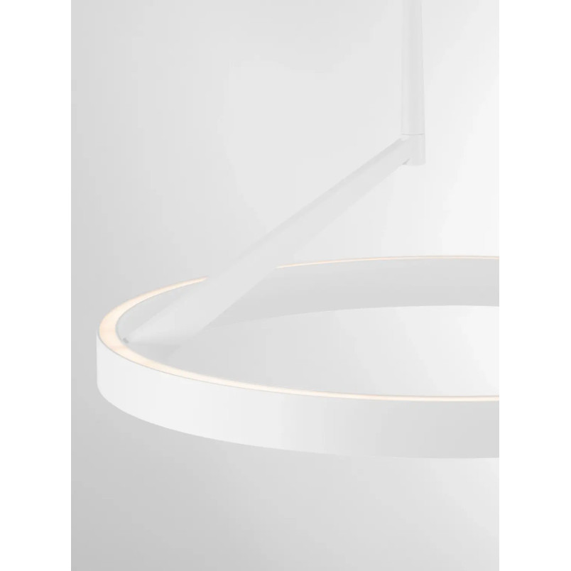 Lampa wisząca okrągła - ring - ściemniacz triac Fronti LED CCT 2700-4000K 60cm biała