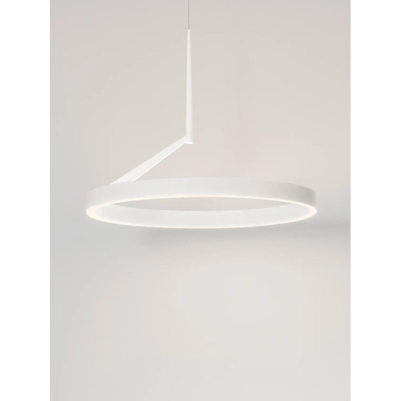 Lampa wisząca okrągła - ring - ściemniacz triac Fronti LED CCT 2700-4000K 60cm biała