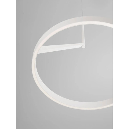 Lampa wisząca okrągła - ring - ściemniacz triac Fronti LED CCT 2700-4000K 60cm biała