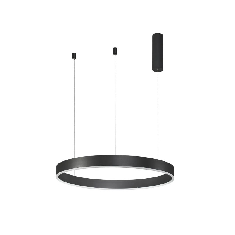 Lampa wisząca okrągła ring - ściemniacz triac Lupia 60cm LED 3000K czarna
