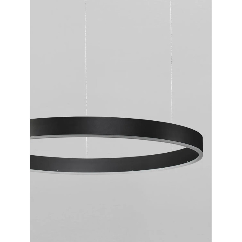 Lampa wisząca okrągła ring - ściemniacz triac Lupia 60cm LED 3000K czarna