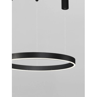 Lampa wisząca okrągła ring - ściemniacz triac Lupia 60cm LED 3000K czarna