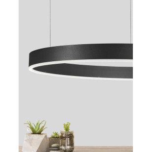 Lampa wisząca okrągła ring - ściemniacz triac Lupia 80cm LED 3000K czarna