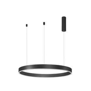 Lampa wisząca okrągła ring - ściemniacz triac Lupia 80cm LED 3000K czarna