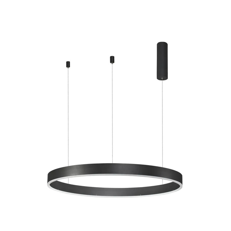 Lampa wisząca okrągła ring - ściemniacz triac Lupia 80cm LED 3000K czarna