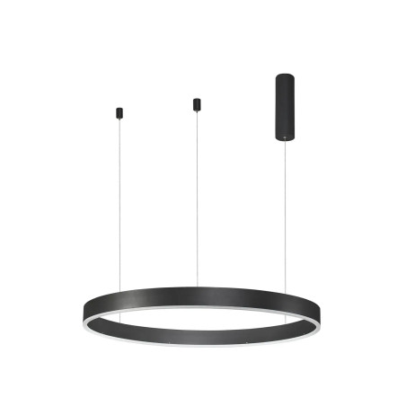 Lampa wisząca okrągła ring - ściemniacz triac Lupia 80cm LED 3000K czarna