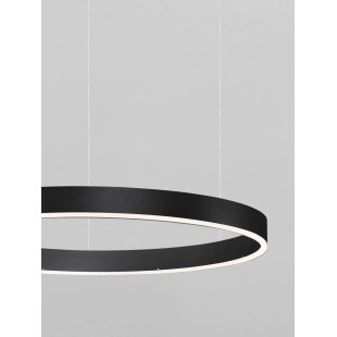 Lampa wisząca okrągła ring - ściemniacz triac Lupia 100cm LED 3000K czarna