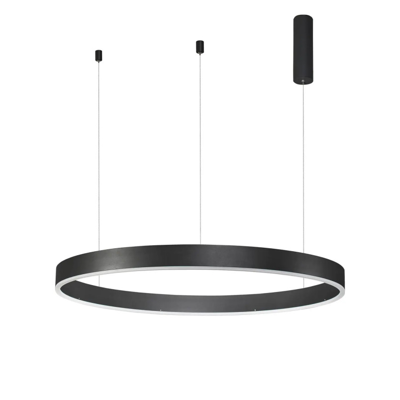 Lampa wisząca okrągła ring - ściemniacz triac Lupia 100cm LED 3000K czarna