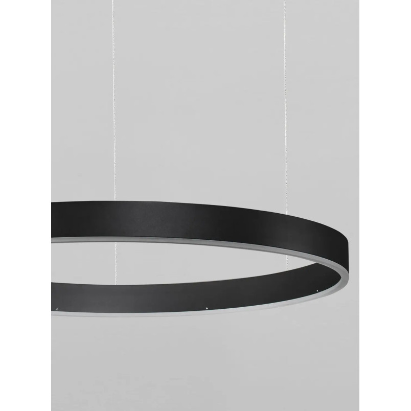 Lampa wisząca okrągła ring - ściemniacz triac Lupia 100cm LED 3000K czarna
