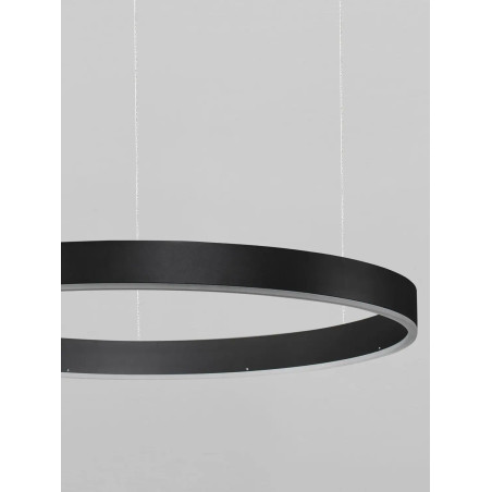 Lampa wisząca okrągła ring - ściemniacz triac Lupia 100cm LED 3000K czarna