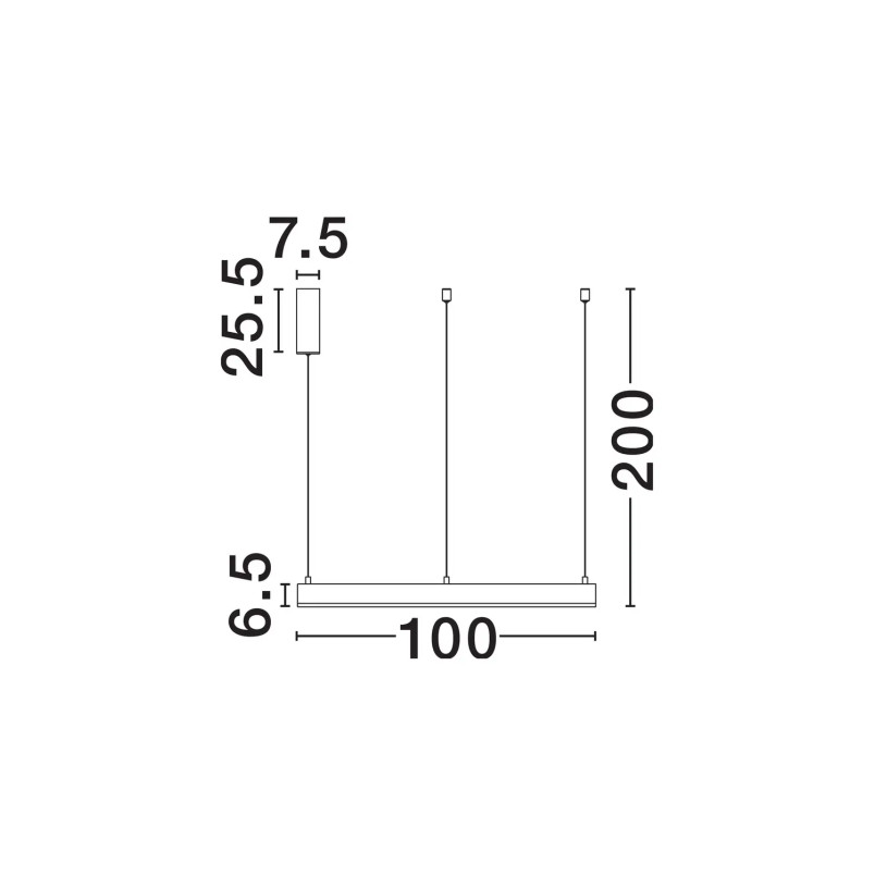 Lampa wisząca okrągła ring - ściemniacz triac Lupia 100cm LED 3000K czarna