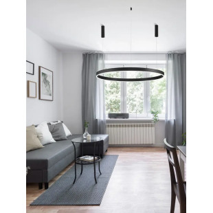Lampa wisząca okrągła ring - ściemniacz triac Lupia 120cm LED 3000K czarna