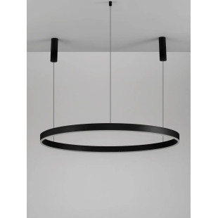 Lampa wisząca okrągła ring - ściemniacz triac Lupia 120cm LED 3000K czarna