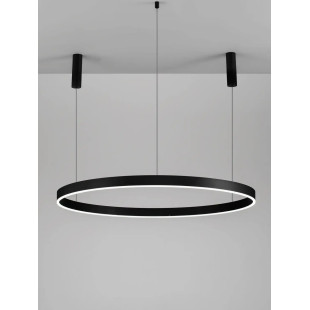 Lampa wisząca okrągła ring - ściemniacz triac Lupia 120cm LED 3000K czarna