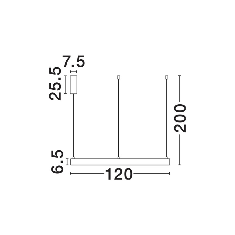 Lampa wisząca okrągła ring - ściemniacz triac Lupia 120cm LED 3000K czarna
