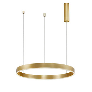 Lampa wisząca okrągła ring - ściemniacz triac Lupia 60cm LED 3000K złoty mosiądz