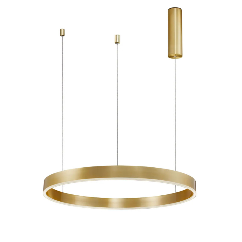 Lampa wisząca okrągła ring - ściemniacz triac Lupia 60cm LED 3000K złoty mosiądz