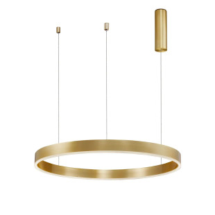 Lampa wisząca okrągła ring - ściemniacz triac Lupia 80cm LED 3000K złoty mosiądz