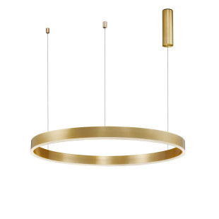 Lampa wisząca okrągła ring - ściemniacz triac Lupia 100cm LED 3000K złoty mosiądz