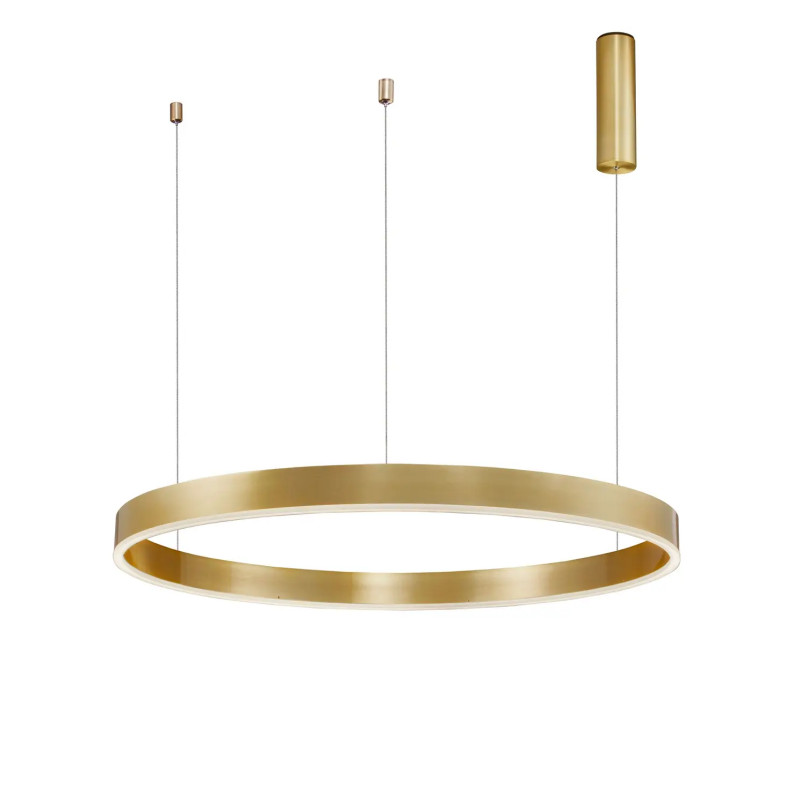 Lampa wisząca okrągła ring - ściemniacz triac Lupia 100cm LED 3000K złoty mosiądz