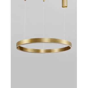 Lampa wisząca okrągła ring - ściemniacz triac Lupia 100cm LED 3000K złoty mosiądz