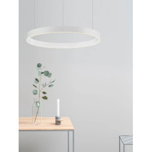 Lampa wisząca okrągła ring - ściemniacz triac Lupia 60cm LED 3000K biała