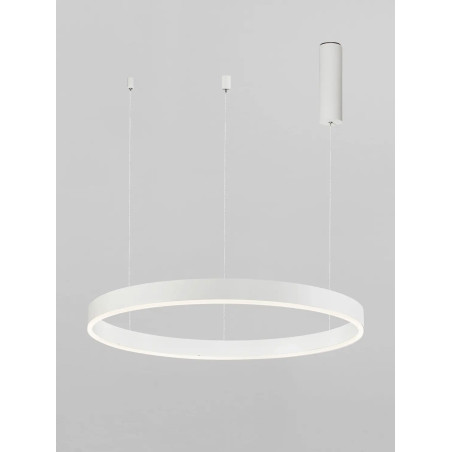 Lampa wisząca okrągła ring - ściemniacz triac Lupia 60cm LED 3000K biała