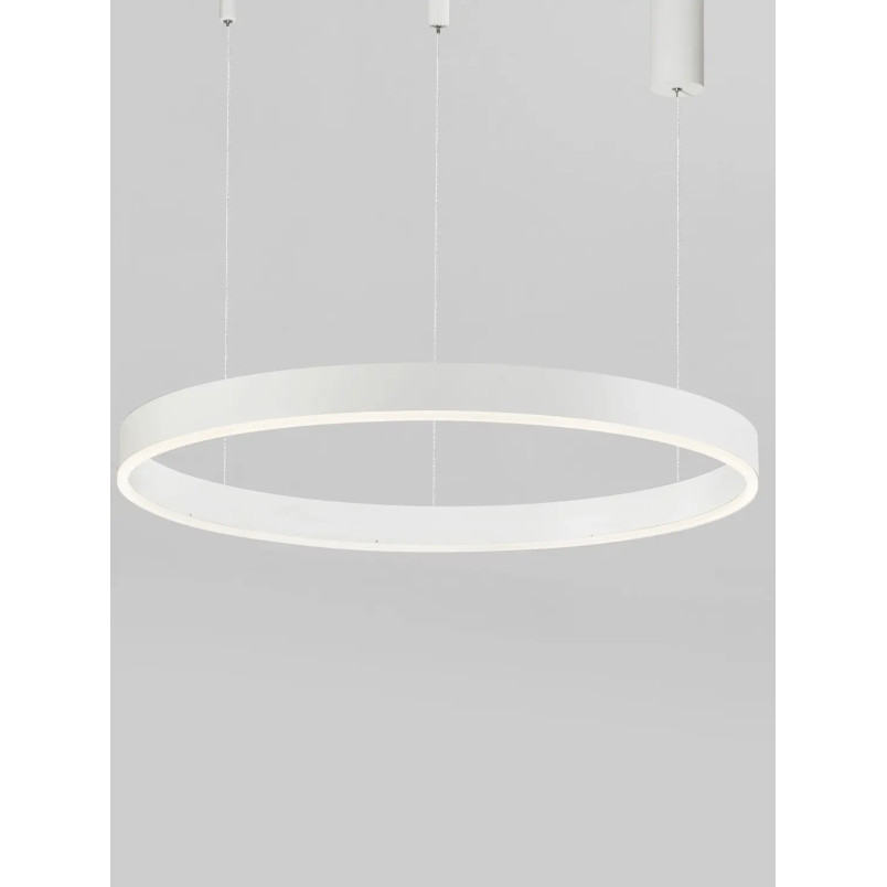 Lampa wisząca okrągła ring - ściemniacz triac Lupia 80cm LED 3000K biała