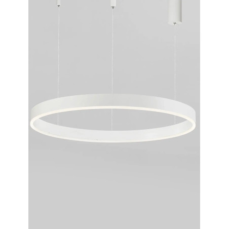 Lampa wisząca okrągła ring - ściemniacz triac Lupia 80cm LED 3000K biała
