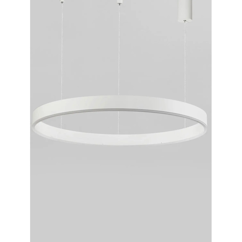 Lampa wisząca okrągła ring - ściemniacz triac Lupia 80cm LED 3000K biała