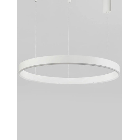 Lampa wisząca okrągła ring - ściemniacz triac Lupia 80cm LED 3000K biała