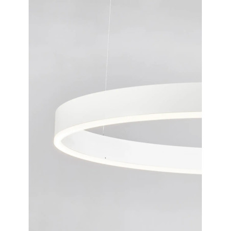 Lampa wisząca okrągła ring - ściemniacz triac Lupia 80cm LED 3000K biała
