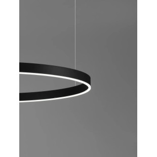 Lampa wisząca okrągła ring - ściemniacz triac Lupia 150cm LED 3000K czarna