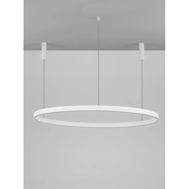 Lampa wisząca okrągła ring - ściemniacz triac Lupia 150cm LED 3000K biała