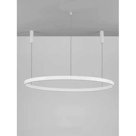 Lampa wisząca okrągła ring - ściemniacz triac Lupia 150cm LED 3000K biała