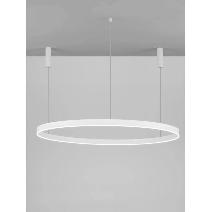 Lampa wisząca okrągła ring - ściemniacz triac Lupia 150cm LED 3000K biała