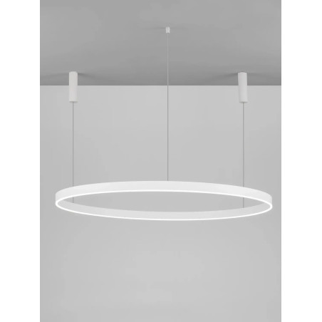Lampa wisząca okrągła ring - ściemniacz triac Lupia 150cm LED 3000K biała