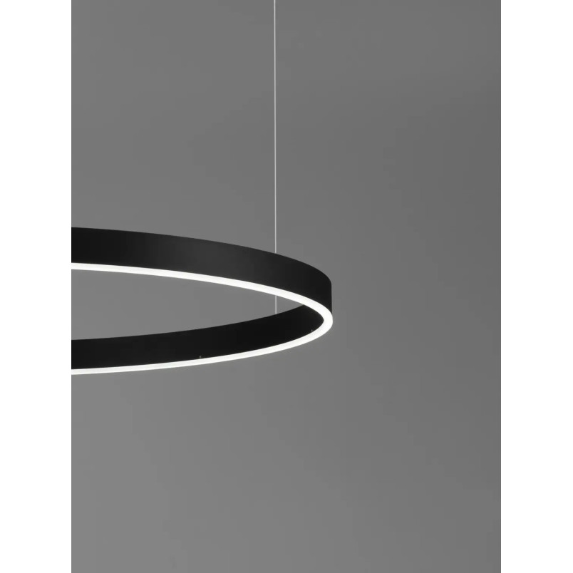 Lampa wisząca okrągła ring - z pilotem sterowania Lupia 150cm LED 2700-6000K czarna