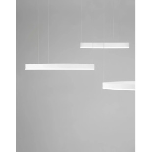 Lampa wisząca 2 okręgi  - ściemniacz triac Lupia 60/80/100cm LED 3000K biała