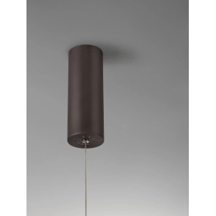 Lampa wisząca okrągła ring - ściemniacz triac Giotto 60cm LED 3000K szczotkowany brąz
