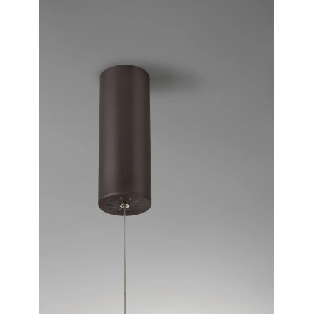 Lampa wisząca okrągła ring - ściemniacz triac Giotto 60cm LED 3000K szczotkowany brąz