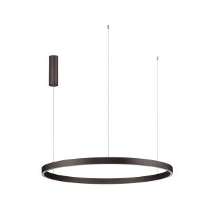 Lampa wisząca okrągła ring - ściemniacz triac Giotto 98cm LED 3000K szczotkowany brąz