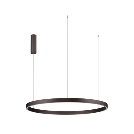 Lampa wisząca okrągła ring - ściemniacz triac Giotto 98cm LED 3000K szczotkowany brąz