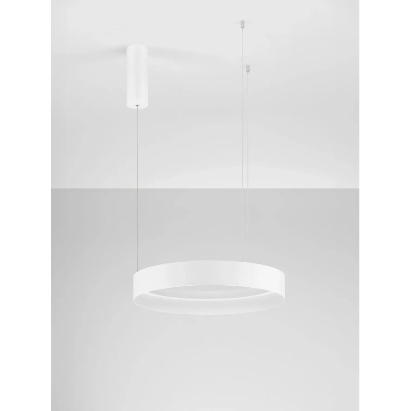 Lampa wisząca ring - ściemniacz triac Marzi 50cm LED CCT 2700-4000K biała