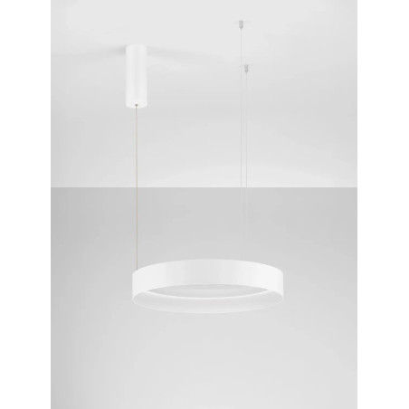 Lampa wisząca ring - ściemniacz triac Marzi 50cm LED CCT 2700-4000K biała