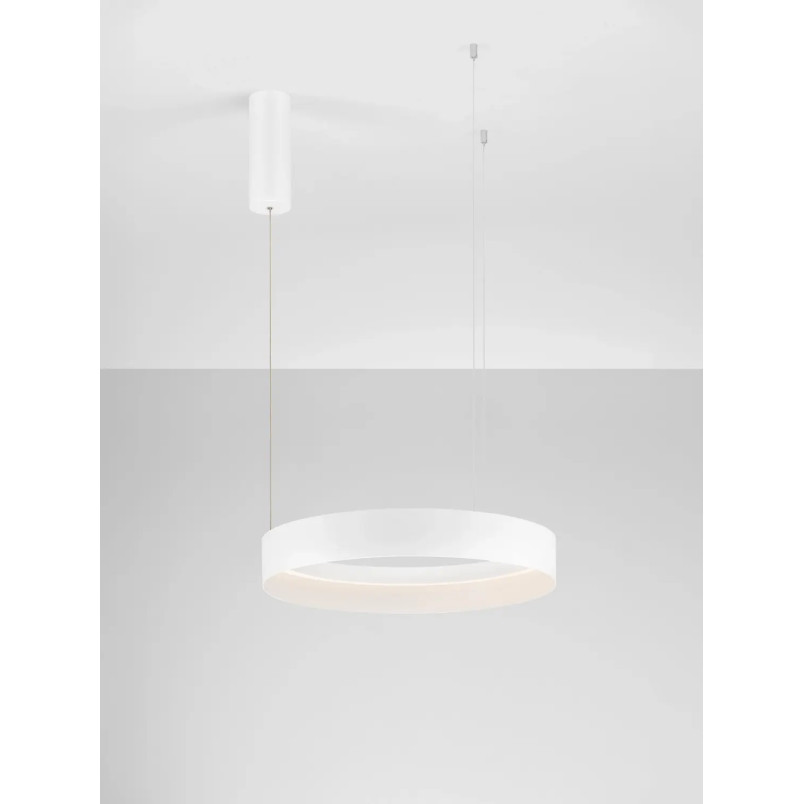 Lampa wisząca ring - ściemniacz triac Marzi 50cm LED CCT 2700-4000K biała